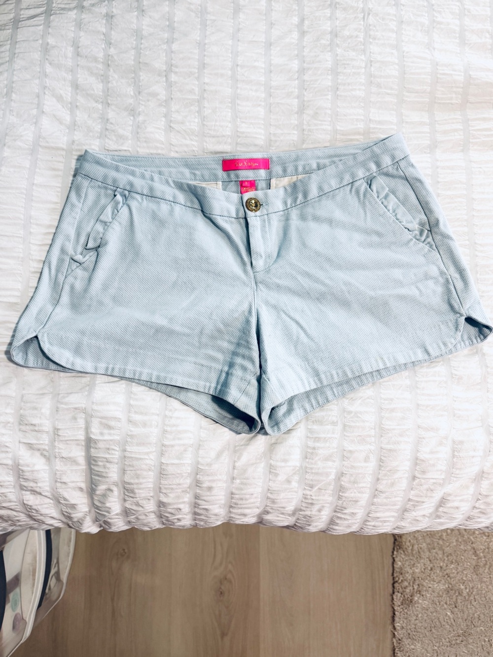 Lilly Pulitzer Light Blue High-Waist Women's Shorts